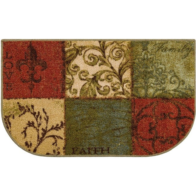 Floral Tile Multi 1' 6 inches X 2' 6 inches, MULTI, hi-res image number 0