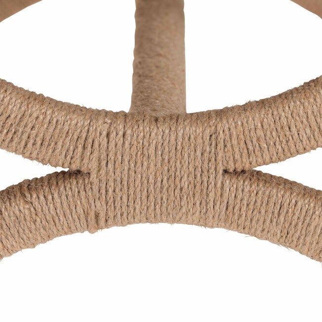 bali & pari Maliyah Japandi Natural Jute Ottoman, NATURAL BROWN, alternate image number 4