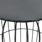 Grey Tin Industrial Outdoor Accent Table, , alternate image number null