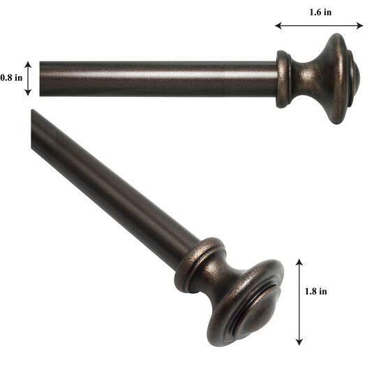 Heritage Arundel Window Curtain Rod Set Window, , alternate image number null