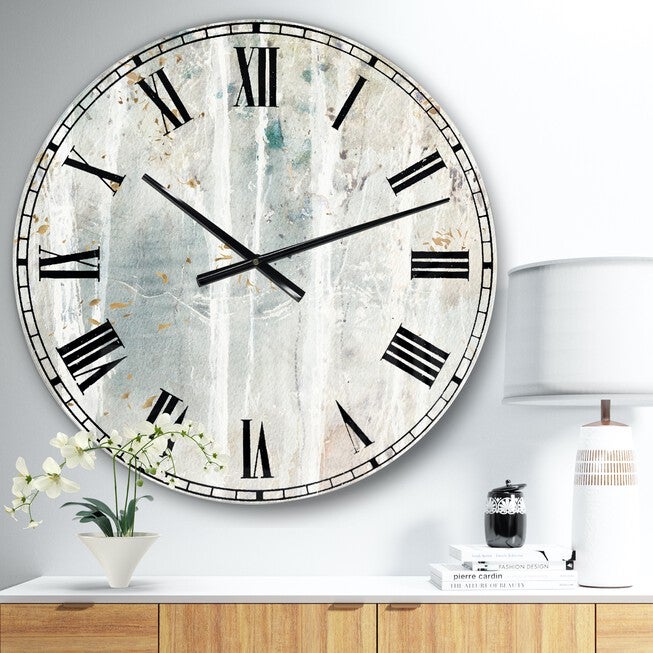 A Woodland Walk Into The Forest Vi Traditional Wall Clock, BEIGE, hi-res image number null