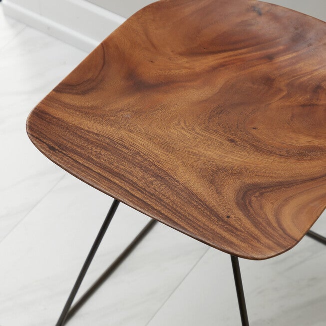 Brown Iron Rustic Stool, , alternate image number 4