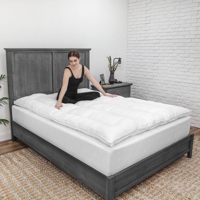 SensorPEDIC MemoryLOFT Classic 2.5-Inch Memory Foam and Fiber Mattress Topper, , alternate image number 7