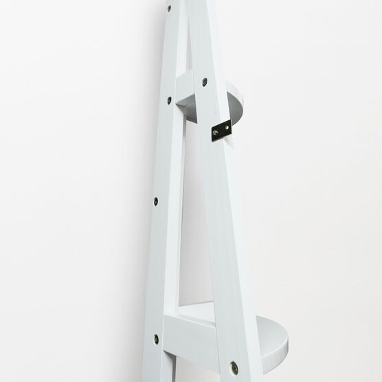 5-Shelf Corner Ladder Bookcase - White, , alternate image number null