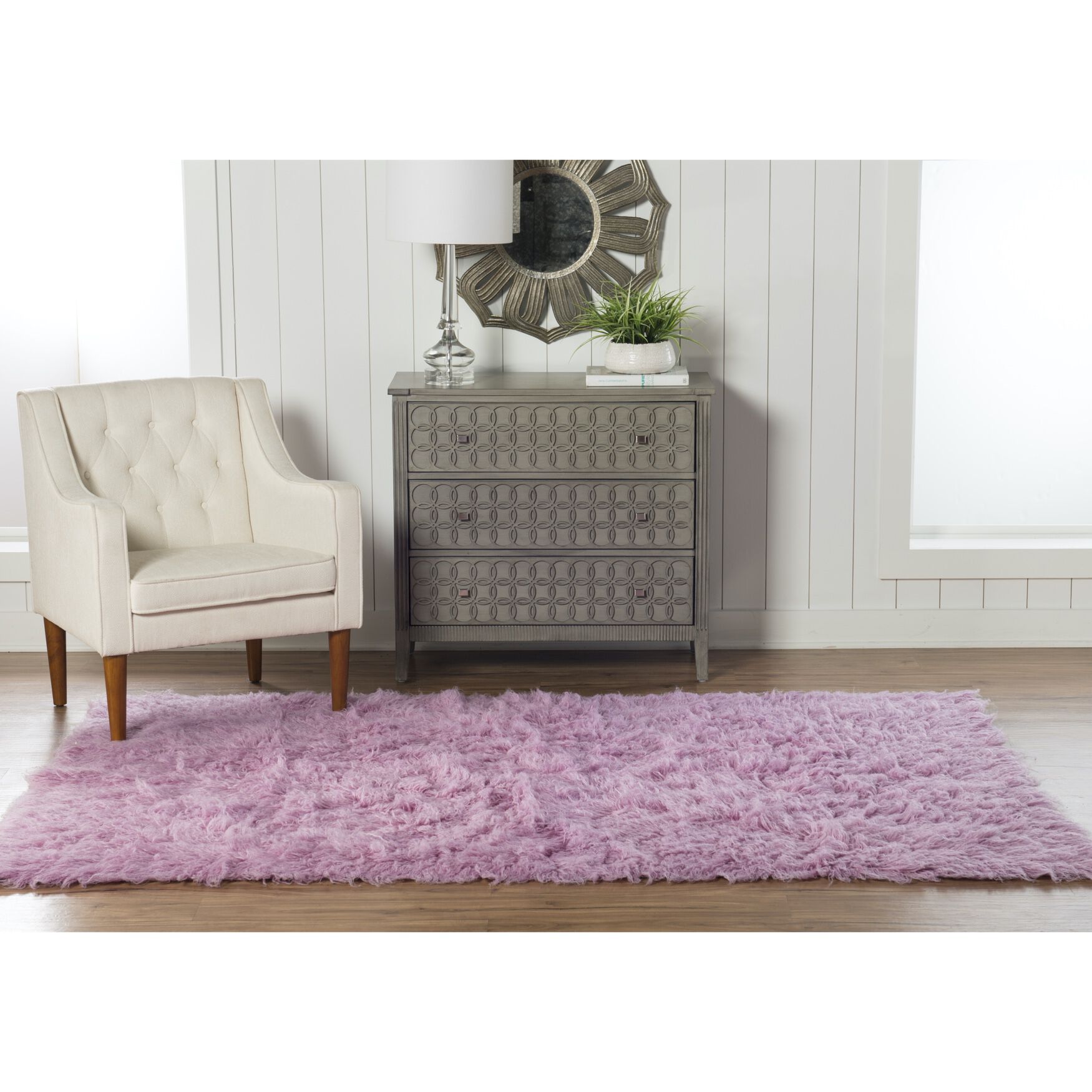 Flokati Lilac Rug, , alternate image number 3