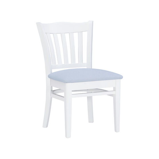Lottie Side Chair White Upholstered Set of 2, WHITE, hi-res image number null