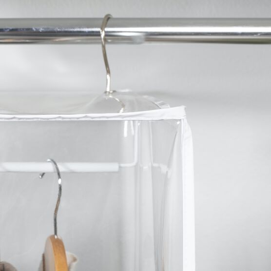 Clearly Organized - Clear Vinyl Suit Bag with Maxi-Rack, , alternate image number null