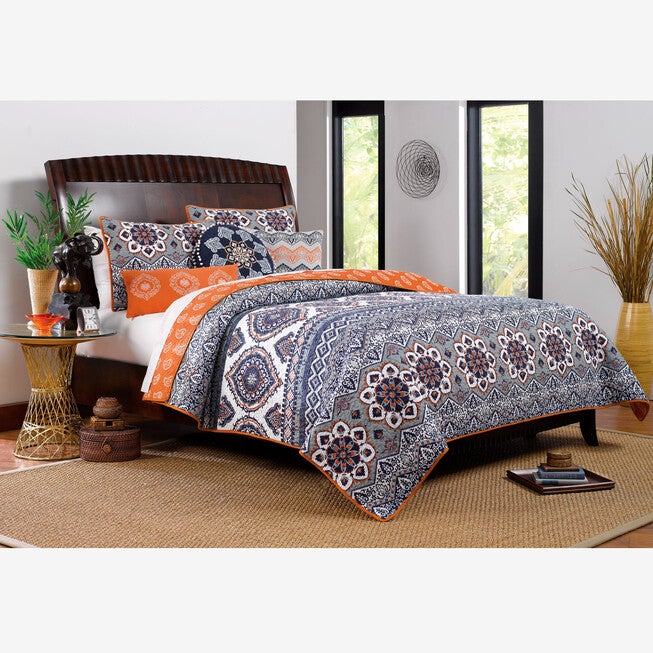 Medina Bonus Quilt Set , SAFFRON, hi-res image number 0