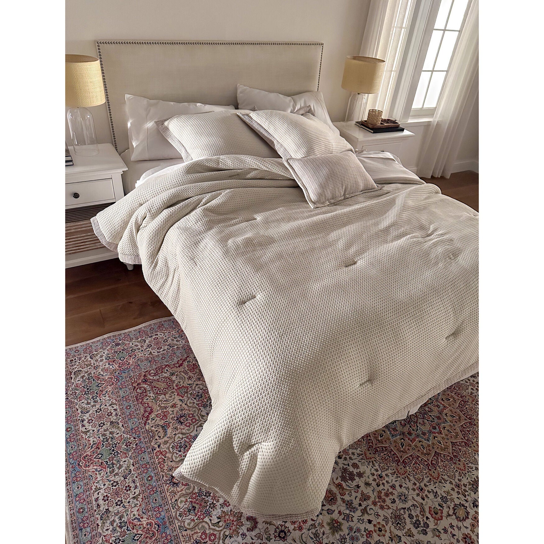 4-pc Textured Comforter Set, TAN, on-hover image number 1