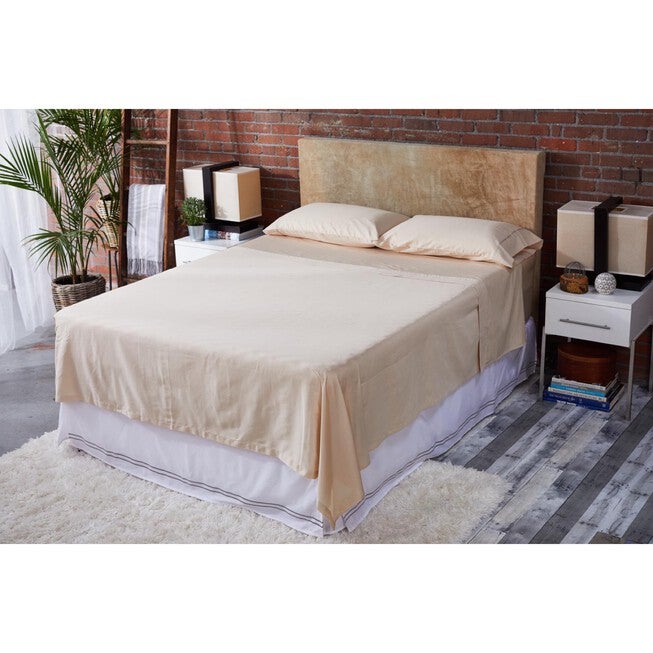 mySheet Set™ 100% Natural Cotton Sheet Set, NATURAL, hi-res image number 0