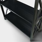 Montego 3-Shelf Folding Bookcase -Black, , alternate image number null