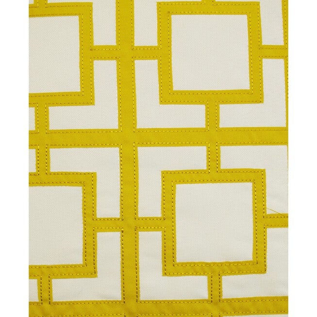 Modern Links Applique 20X20 Indoor Outdoor Decorative Pillow, , alternate image number 2