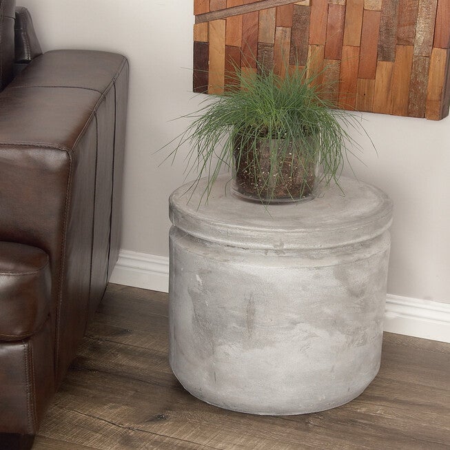 Grey Fiber Clay Industrial Stool, , alternate image number 6