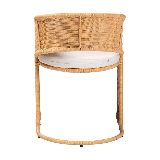bali & pari Palm Bohemian Light Honey Rattan Dining Chair, LIGHT HONEY, alternate image number null