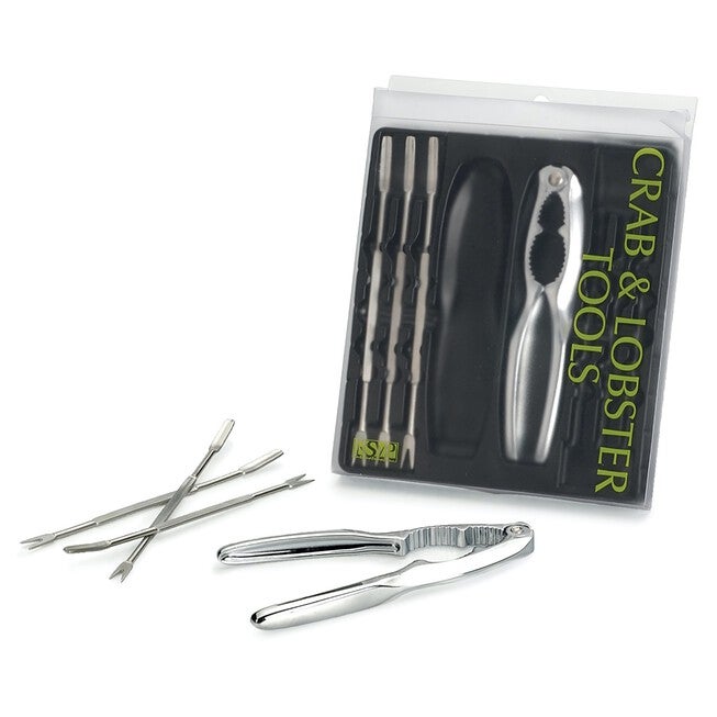 Seafood 8pc Stainless Steel Tool Set, GRAY, hi-res image number null