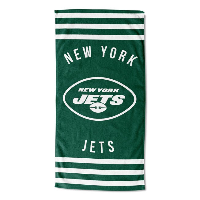 Jets Stripes Beach Towel, MULTI, hi-res image number null