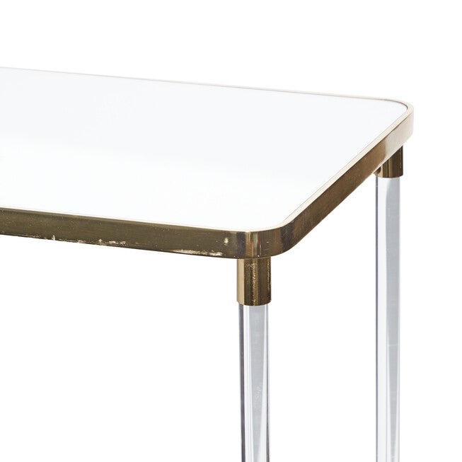 Clear Contemporary Acrylic Console Table, 32 x 44, , alternate image number 5