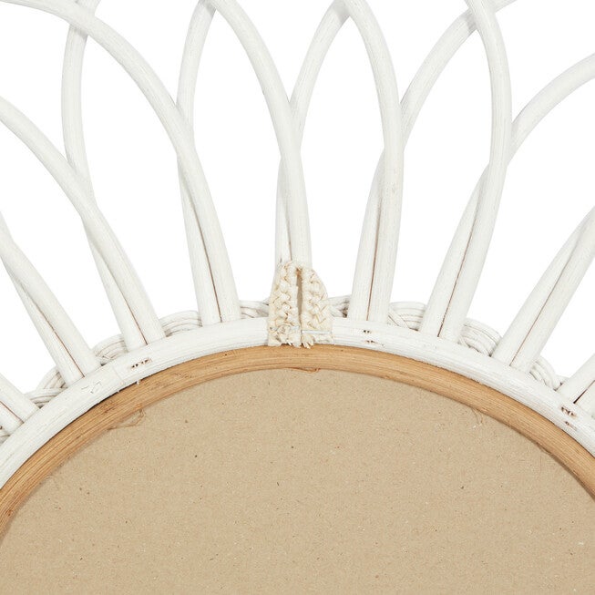 Set Of 3 White Wood Traditional Wall Mirror, , on-hover image number 1