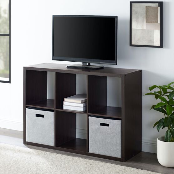 Glencoe 6 Cubby Storage Cabinet - Expresso, , alternate image number null