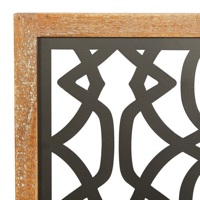Set Of 4 Black Wood Contemporary Wall Decor, , alternate image number 3