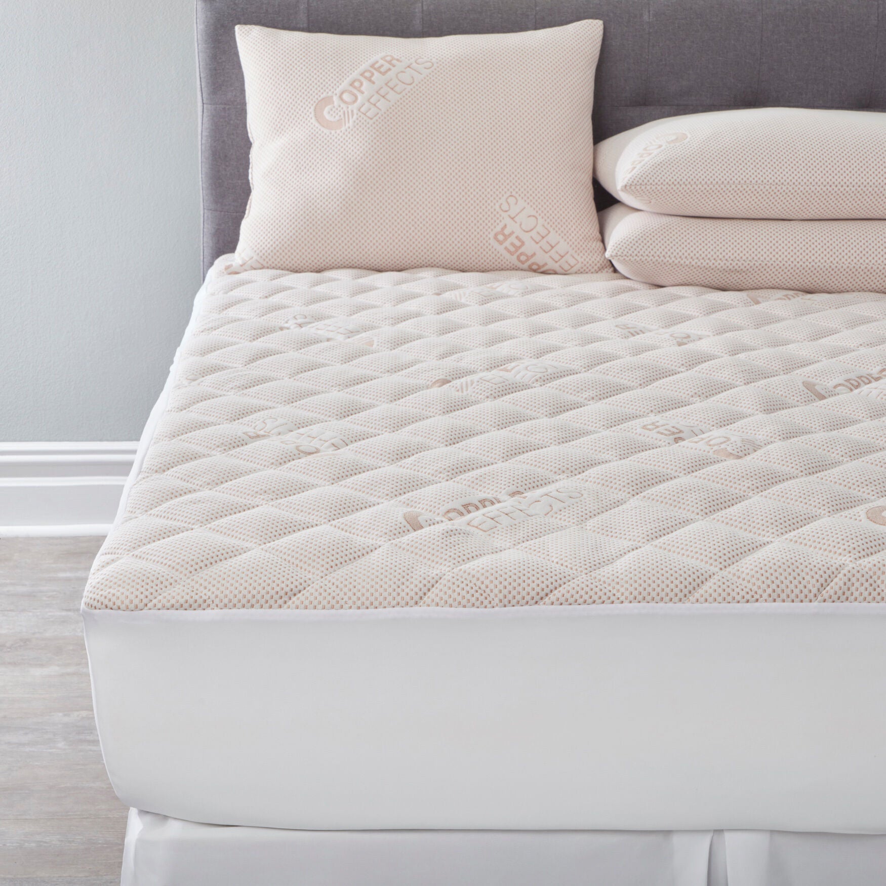 Copper Effects Sleep Pillow Hypoallergenic Bedding White King Size