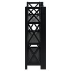 Montego 3-Shelf Folding Bookcase -Black, , on-hover image number null