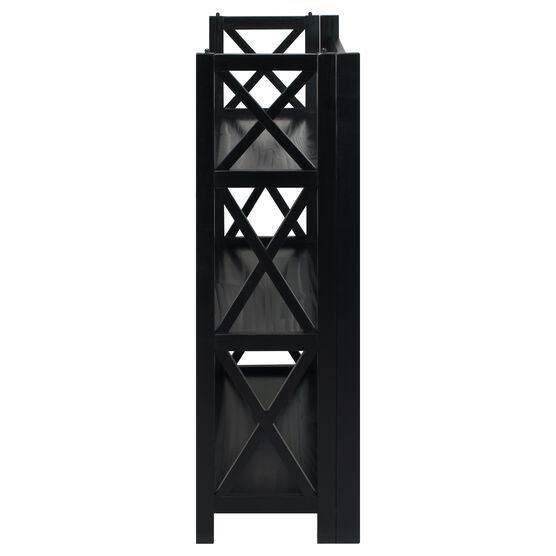 Montego 3-Shelf Folding Bookcase -Black, , on-hover image number null