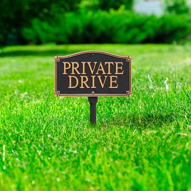 Private Drive Statement Plaque, , alternate image number 3