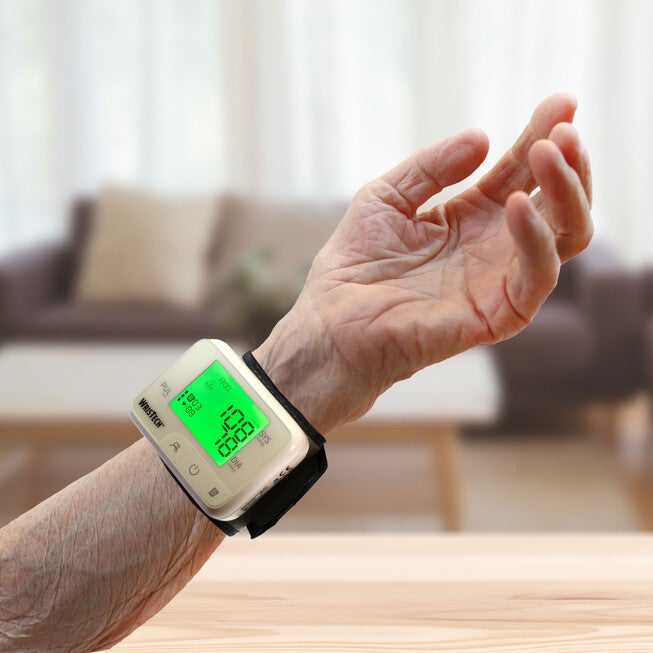 Talking Color Coded Wrist Blood Pressure Monitor, , alternate image number null