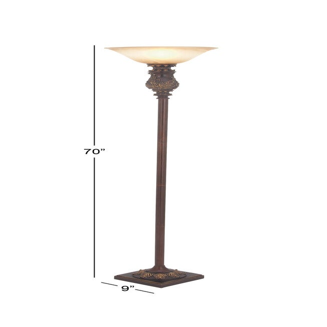 Brown Metal Traditional Floor Lamp, , alternate image number null