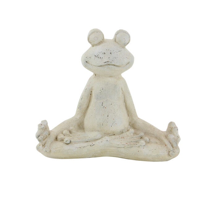 Set Of 2 White Resin Eclectic Garden Sculpture, , alternate image number null