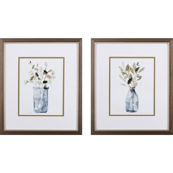 Still Moment Framed Wall Décor, Set Of 2, BLUE, hi-res image number null