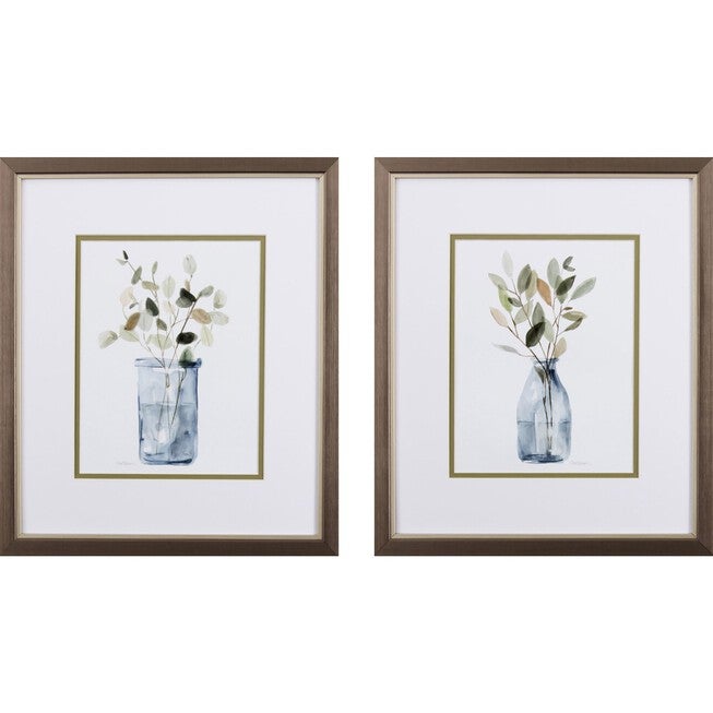 Still Moment Framed Wall Décor, Set Of 2, BLUE, hi-res image number 0