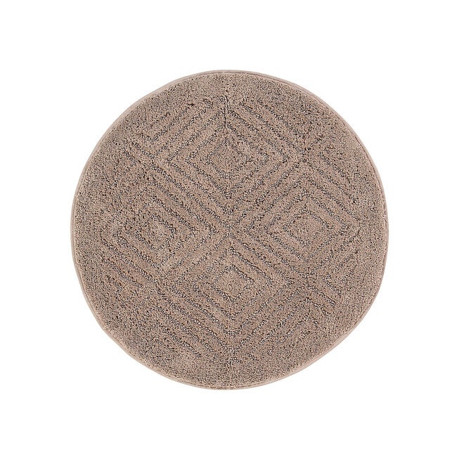 Trier Collection 25% Cotton & 75% Polyester 30 inches Round Bath Rug, , on-hover image number null