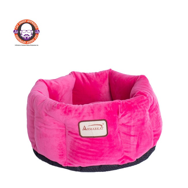 Cat Cuddle Bed, PInk, PINK, hi-res image number 0