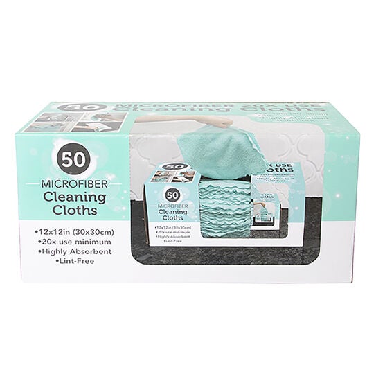 50 Count Microfiber Cloth Box, MINT, hi-res image number null