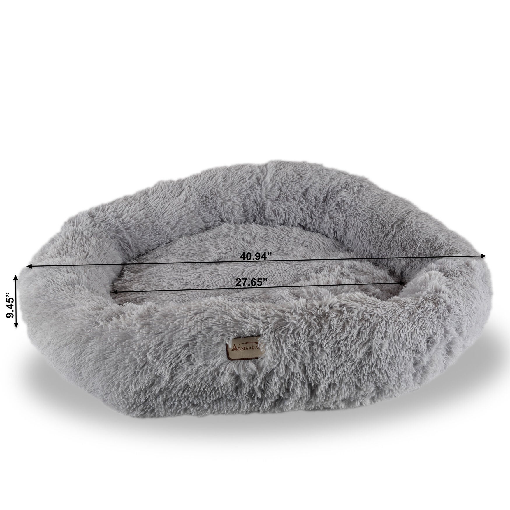 Armarkat Extra Large, Fluffy Gray Round Cat Bed - C71Nhs Cat Bed, , alternate image number 8