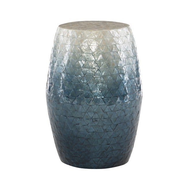 Capiz Drum Table Accent Tables (Including End Tables), BLUE, hi-res image number 0