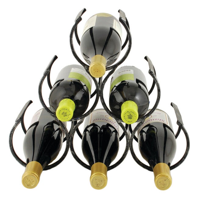 Wine Shrine Metal Bottle Holder, METALLIC, hi-res image number null