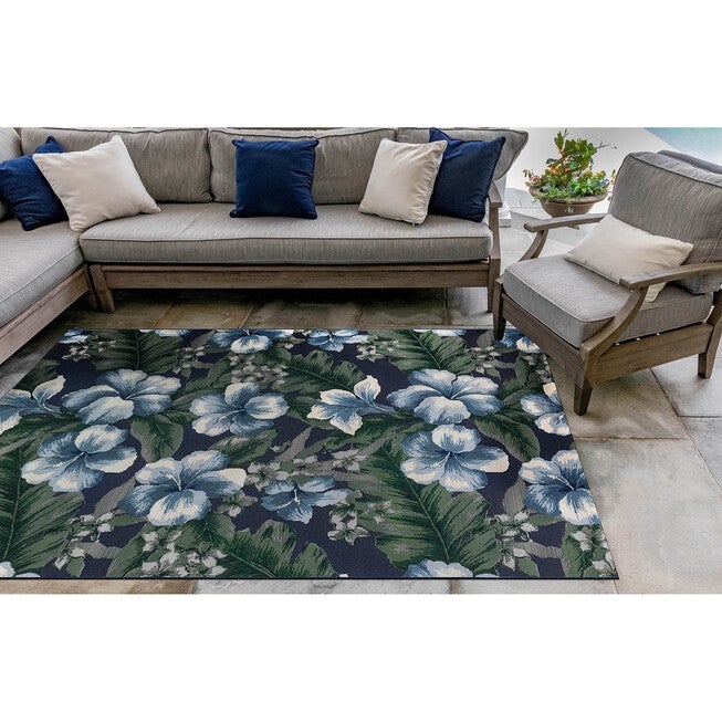 Liora Manne Marina Floral Indoor/Outdoor Rug, , alternate image number 5