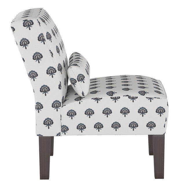 Block Paisley Armless Chair, , alternate image number 2
