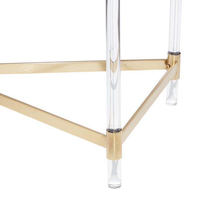 Clear Contemporary Acrylic Console Table, 32 x 44, , alternate image number 4