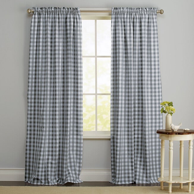 Buffalo Check Rod-Pocket Panel, , on-hover image number null