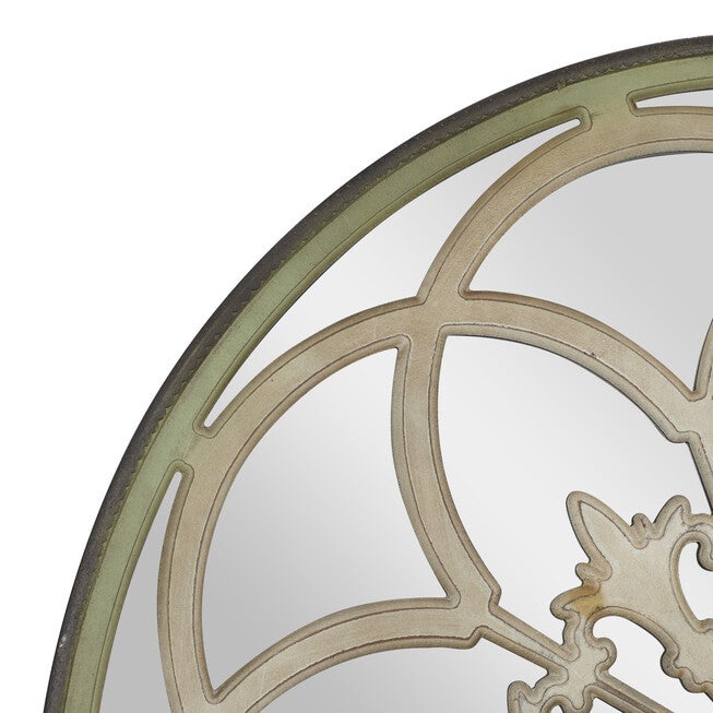 White Vintage Wood Wall Mirror, , alternate image number 3