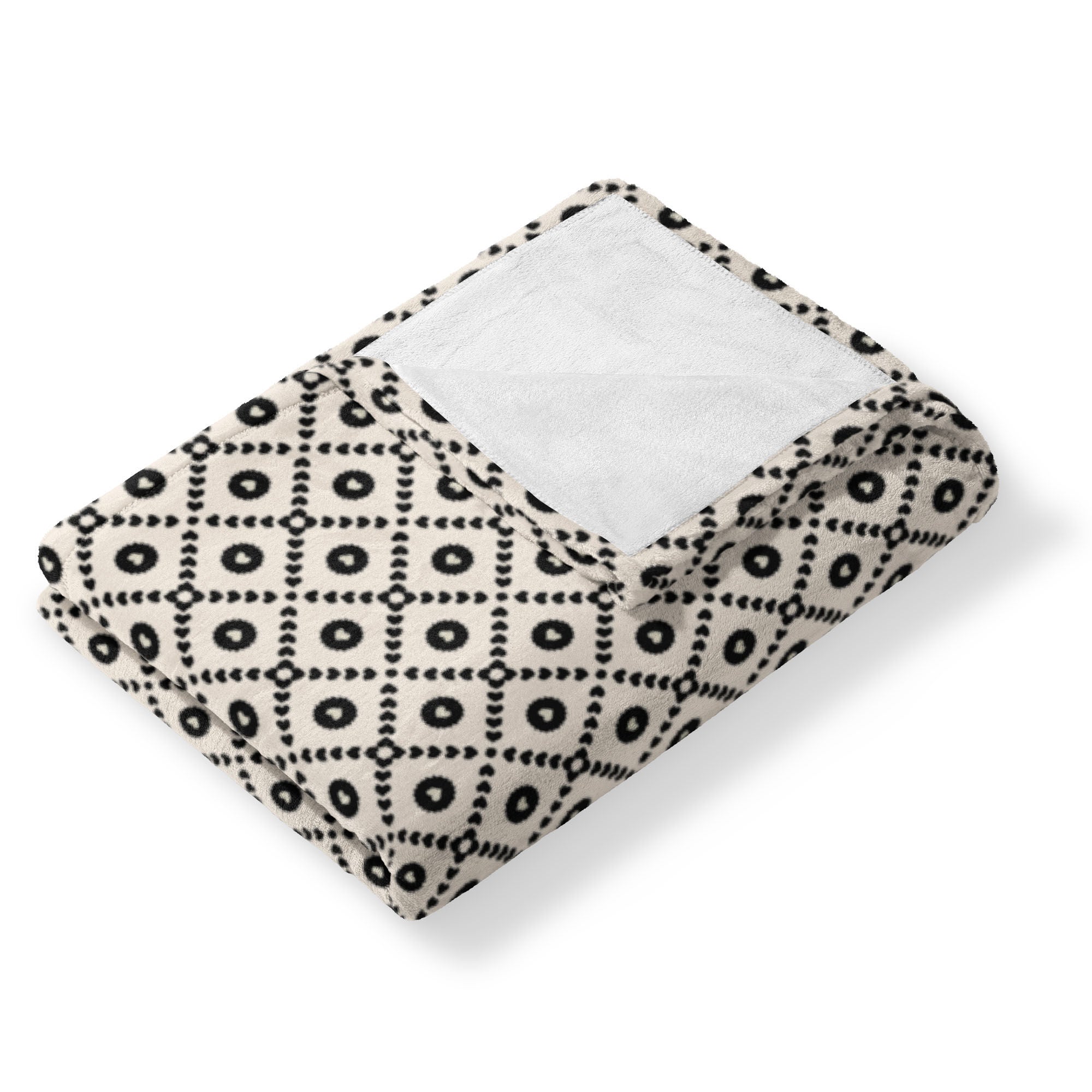 Valentine's Day Black Hearts Silk Touch Throw Blanket 50x60 Inches, BLACK, alternate image number 3