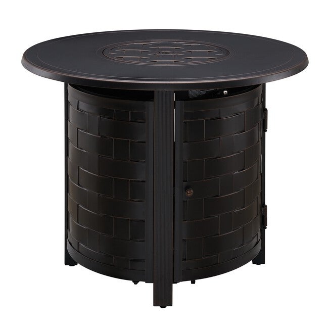 Dylan 34 inches Round Aluminum LPG Fire Pit, , alternate image number null