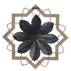 Metal White Flower and Wood Frame, , alternate image number null