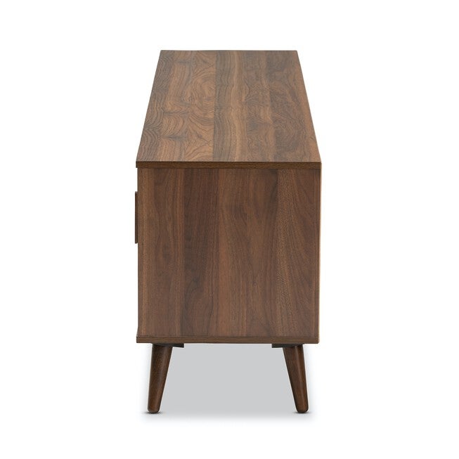 Quinn Mid-Century Modern 2-Door Wood Tv Stand Furniture, , alternate image number 3