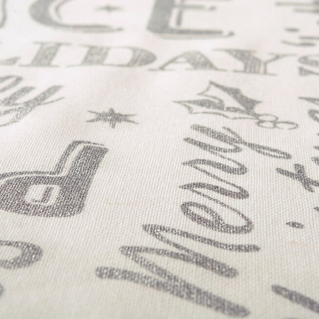 Silver Christmas Collage Table Runner 14x72, , alternate image number 4