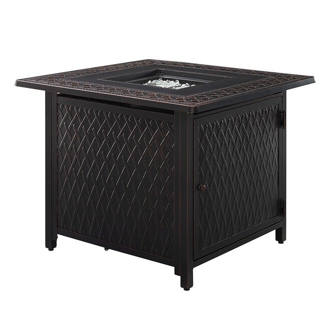 Downey 32 inches Square Aluminum LPG/NG Fire Pit, , alternate image number null